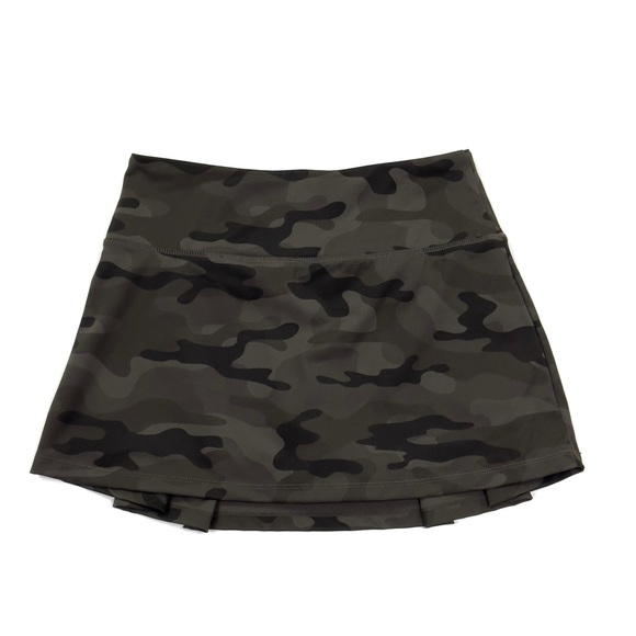 Soothfeel Pleated Tennis Skirt W/Pockets Women’s Size S Green Camo - Picture 2 of 4